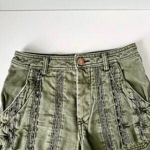 Free People Olive Green Women's Shorts